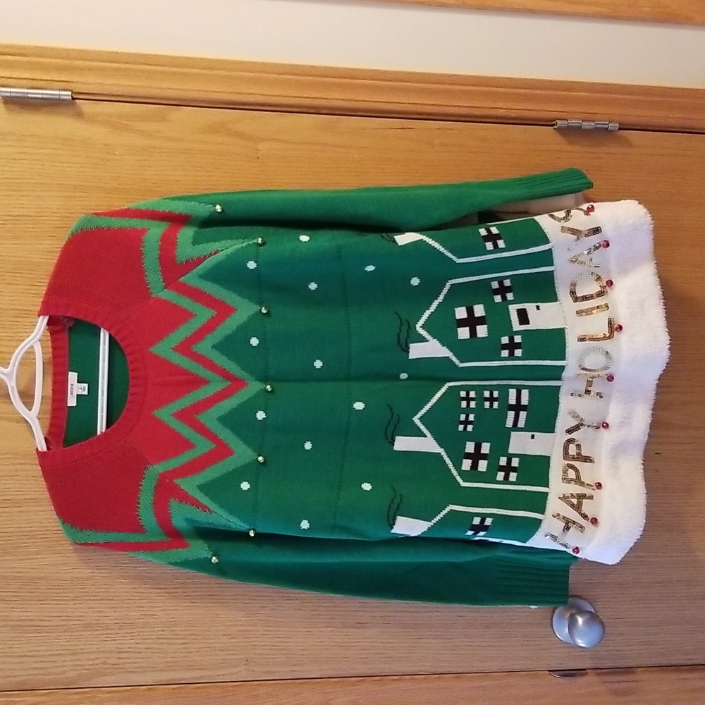 Ardene Women's "Happy Holidays" Christmas sweater, NWT, size large